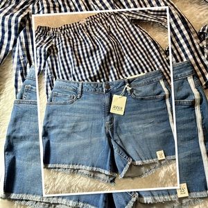 NWT A.N.A WOMENS MID RISE SHORTIE SHORT 12